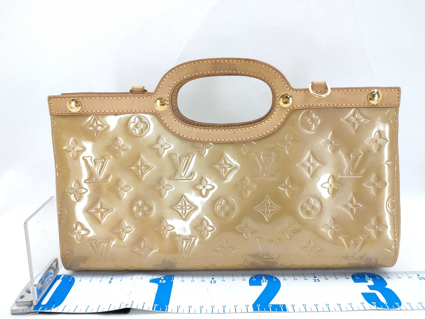 LOUIS VUITTON Vernis Roxbury Drive M91391 LM00636 Yellow Handbag