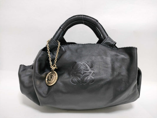 LOEWE Nappa Aire Leather Handbag in Black