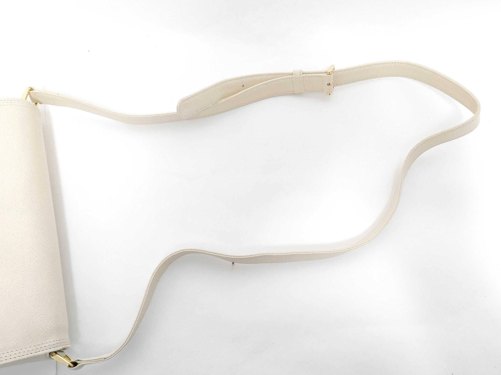 VALENTINO Valentino logo leather shoulder bag white shoulder bag