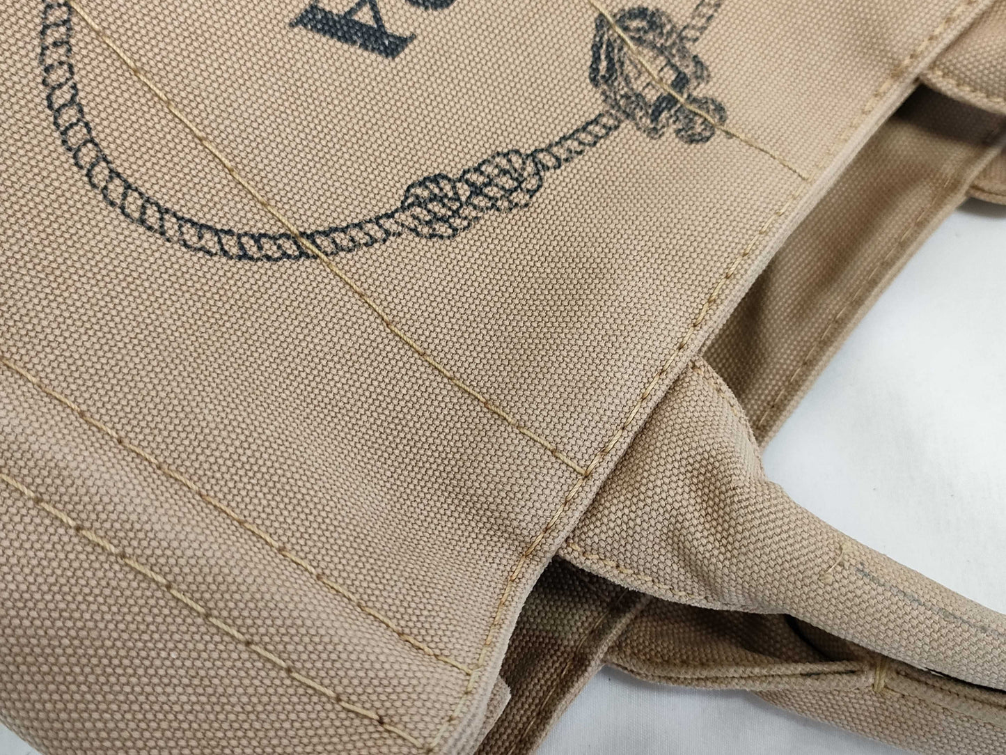 PRADA Canapa Canvas 2-Way Handbag, Beige, B2439G