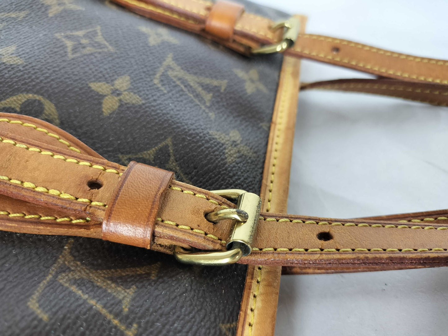 LOUIS VUITTON Monogram Bucket PM M42238 DK2088 Brown Tote Bag