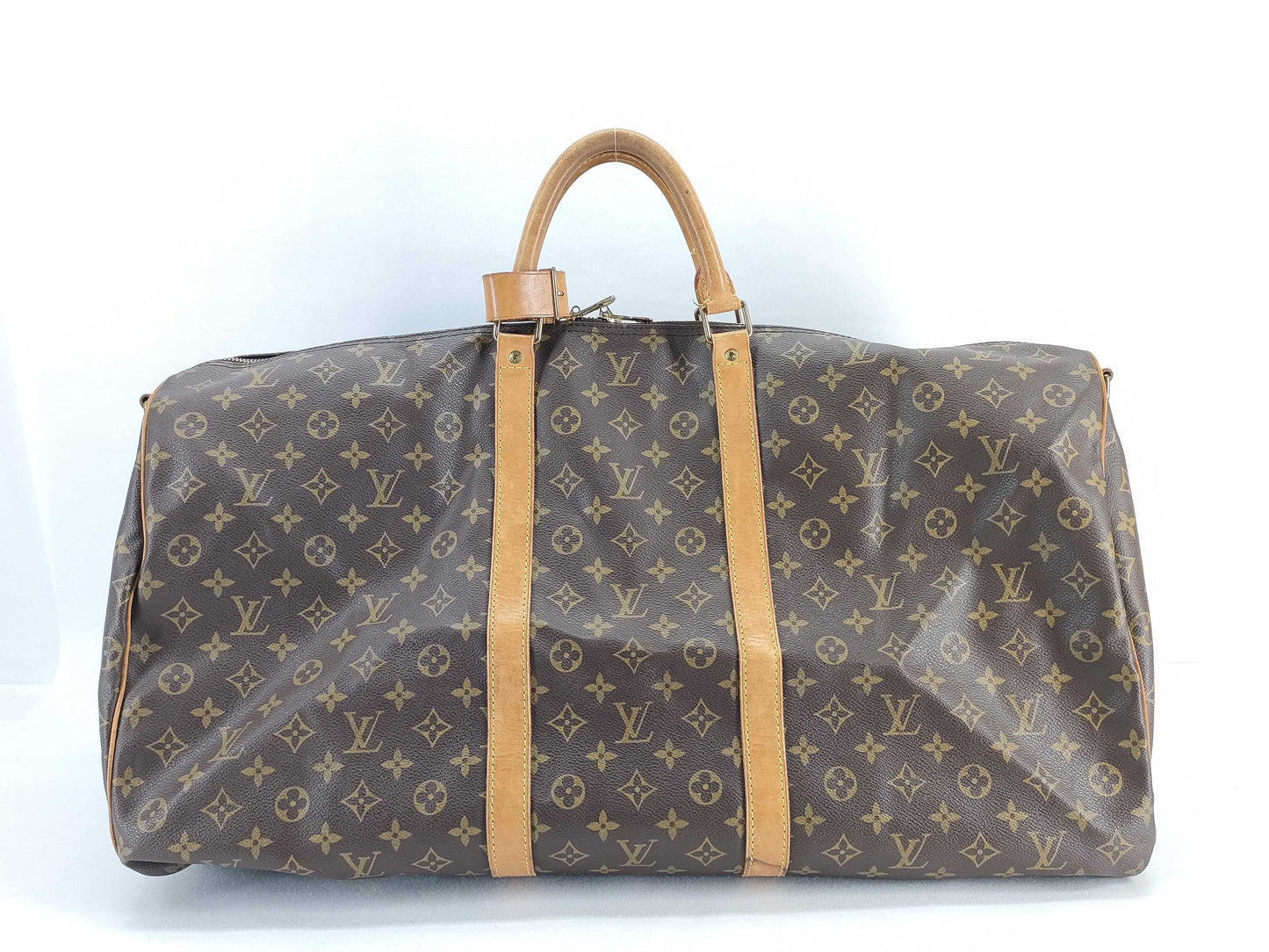 LOUIS VUITTON Monogram Keepall Bandouliere 60 M41412 VI0954 Brown Boston Bag