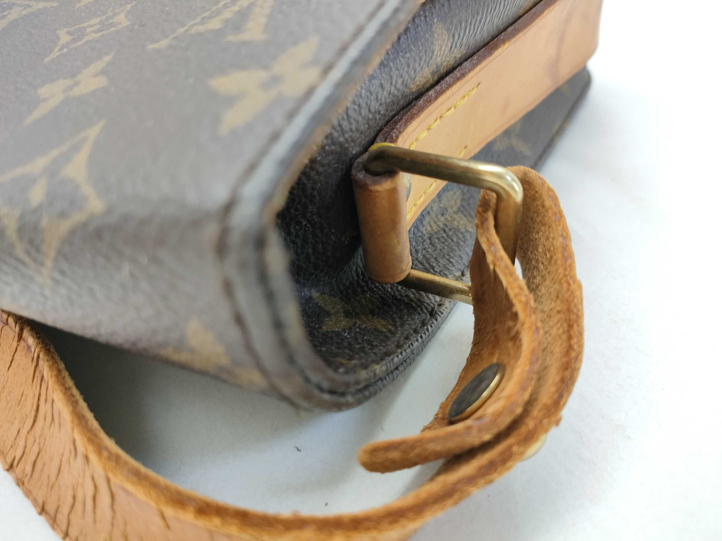 LOUIS VUITTON Monogram Cartouchiere M51253 SL0994 Brown Shoulder Bag