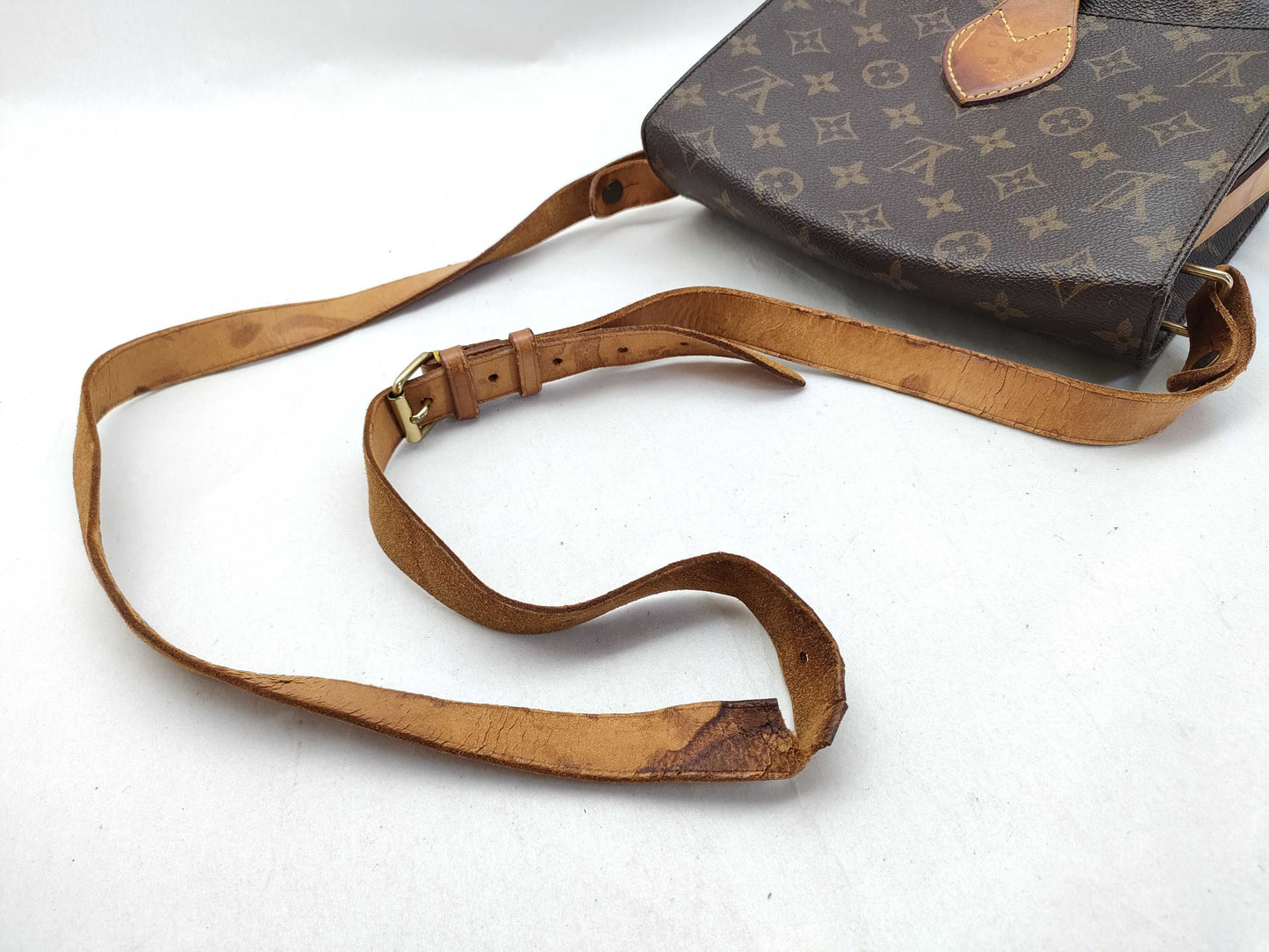 LOUIS VUITTON Monogram Cartouchiere M51253 SL0994 Brown Shoulder Bag