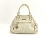 miu miu miu miu PH-Miu Miu White Vitello Shine Satchel Bag 31cm Handbag