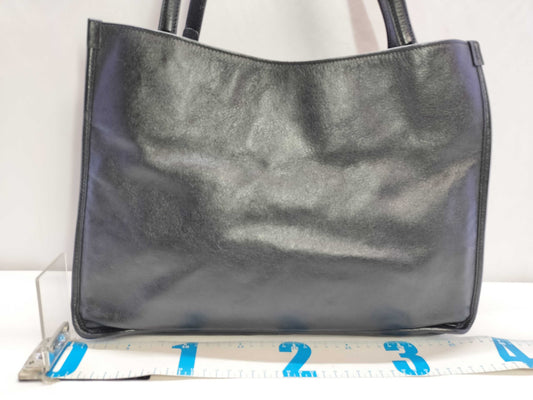 GUCCI PH-Gucci Black Leather Horsebit 1955 Large Tote Bag