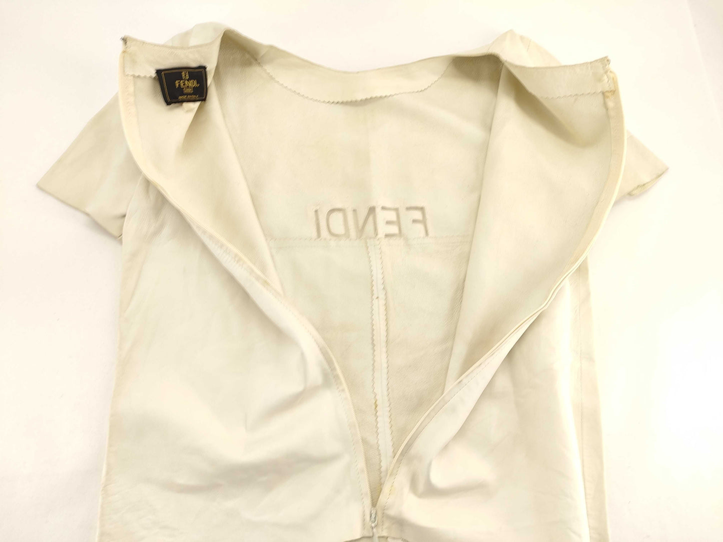 FENDI Leather Shirt Logo Tops