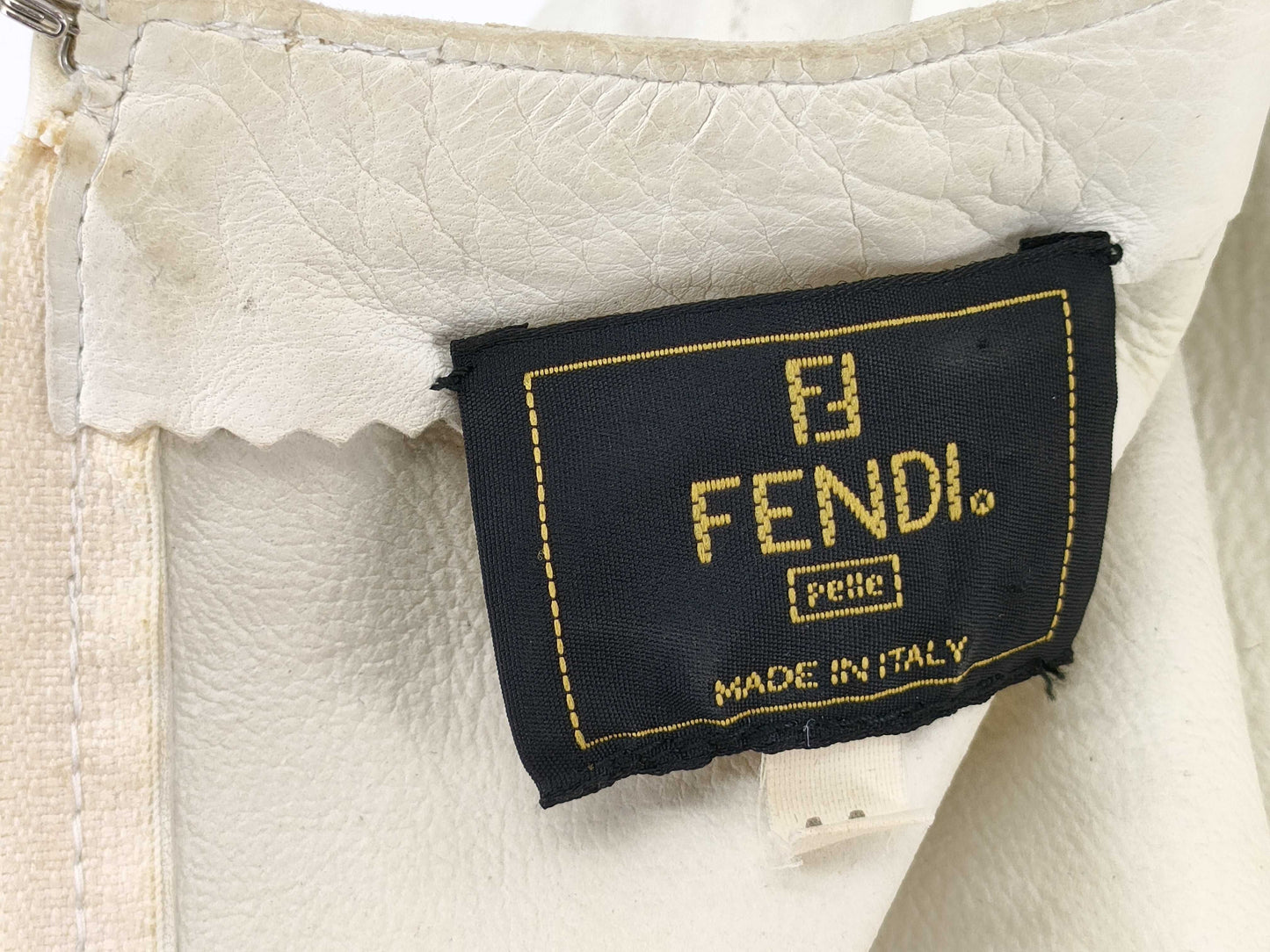 FENDI Leather Shirt Logo Tops