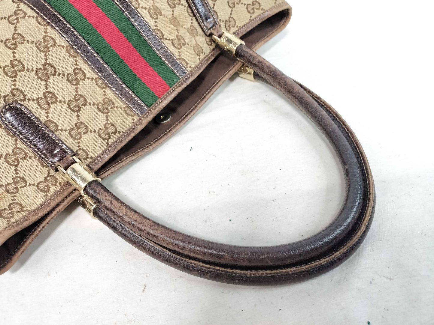 GUCCI GG Canvas Tote Bag Gucci GG Tote Bag