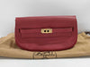 HERMES Banana Kelly Pouch with Gold Hardware and Round X Stamp