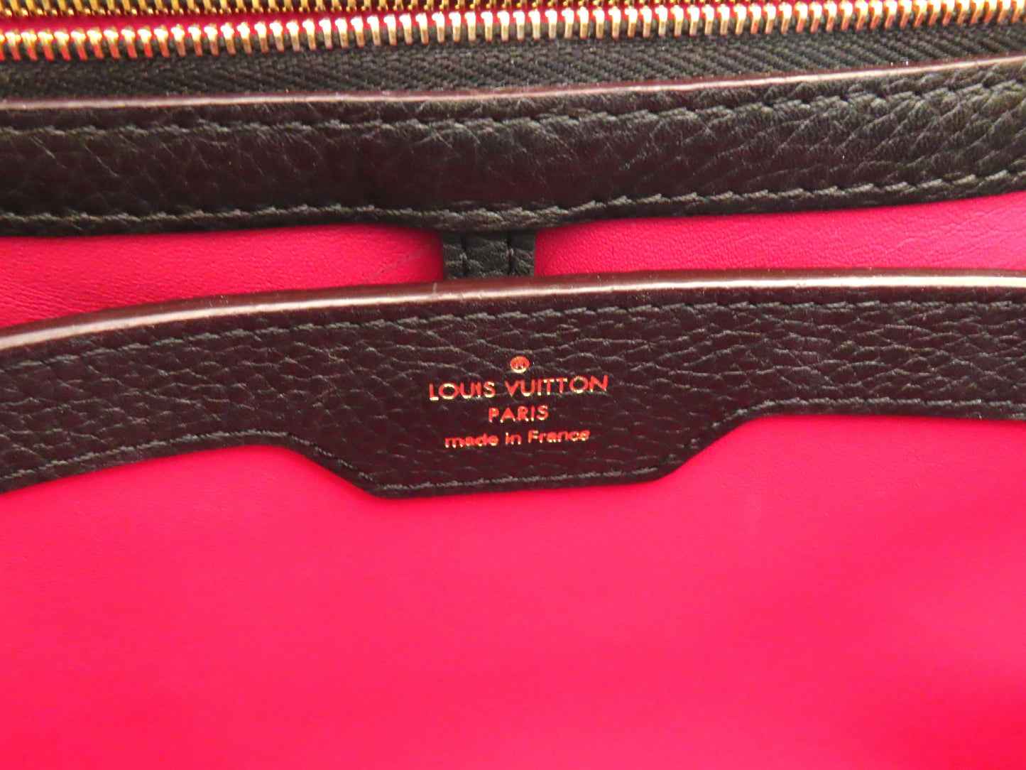 LOUIS VUITTON Parnassus Capucines PM M42259 Black Handbag