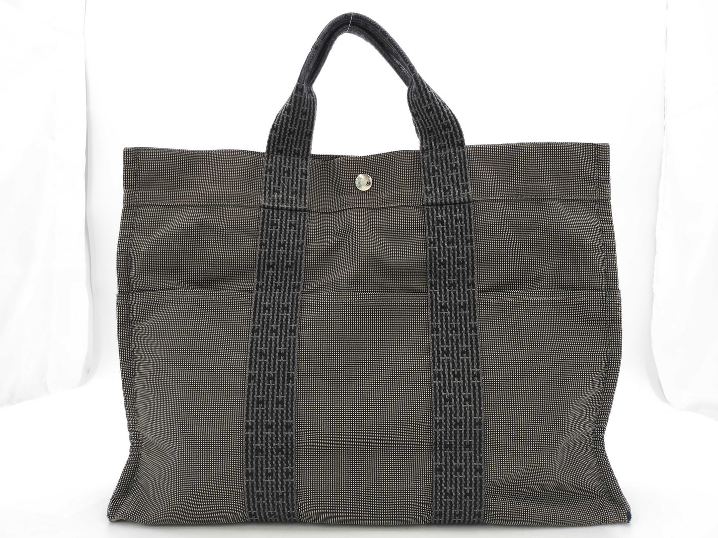 HERMES Air Line Canvas MM Tote Bag