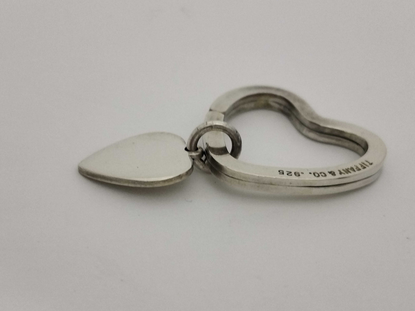 Tiffany & Co. Open Heart Heart Key Ring 925 Key Case/Key Holder