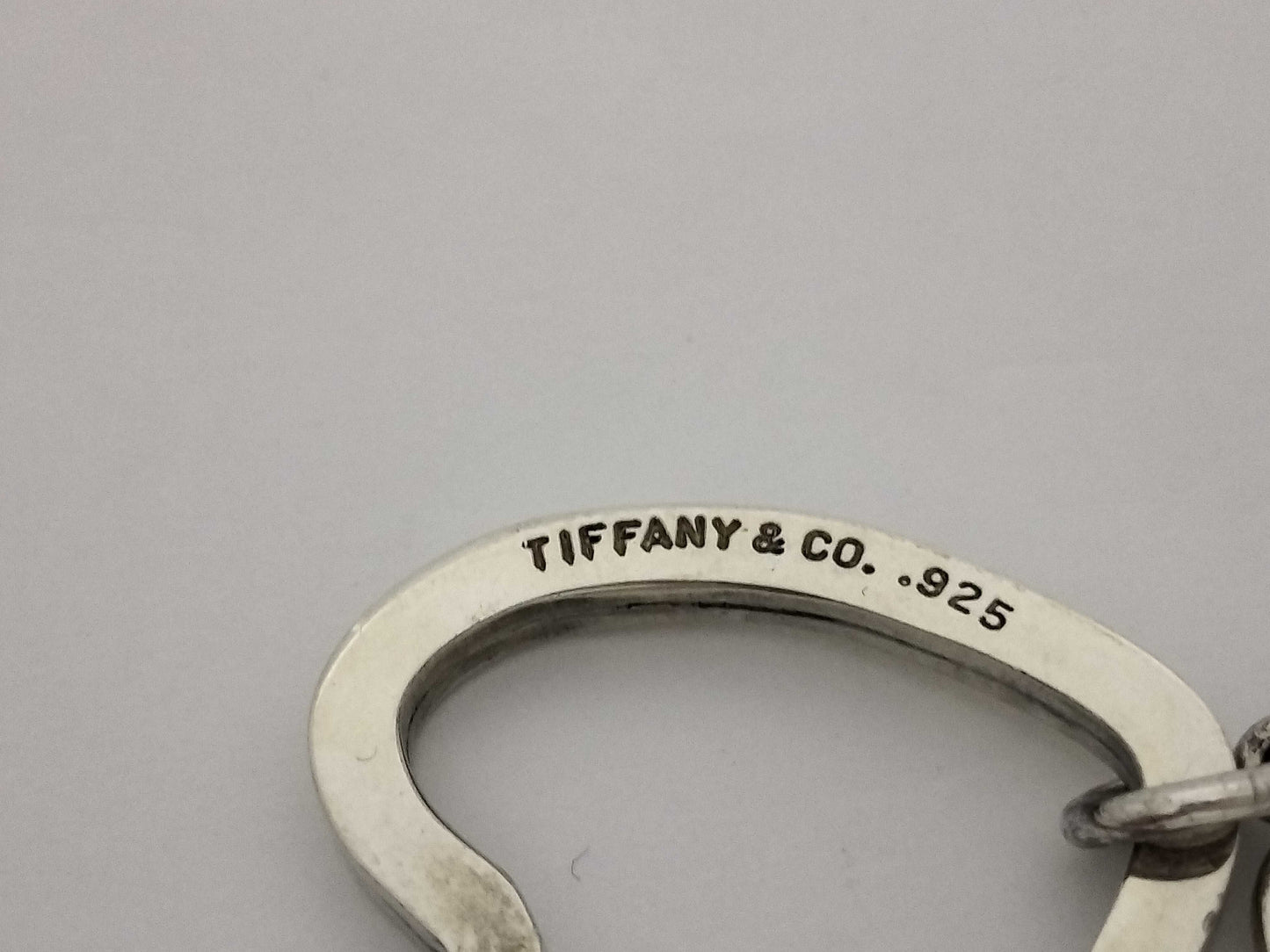 Tiffany & Co. Open Heart Heart Key Ring 925 Key Case/Key Holder