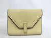 Valextra Iside Wallet, Yellow Gold Hardware, Compact Wallet