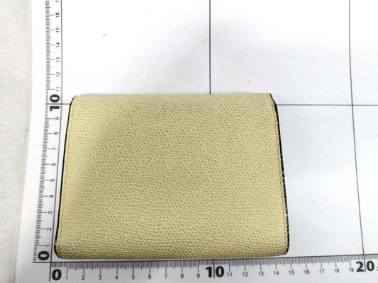 Valextra Iside Wallet, Yellow Gold Hardware, Compact Wallet