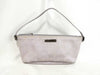 GUCCI GG Canvas Gucci GUCCI 07198 GG Canvas Purple Canvas and Leather Pouch Bag Handbag