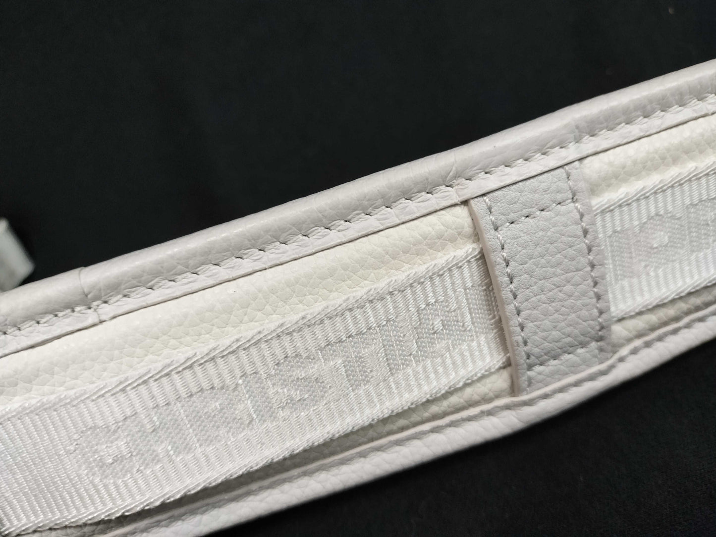 Christian Dior x sacai Saddle Soft Leather and Nylon White Shoulder Bag