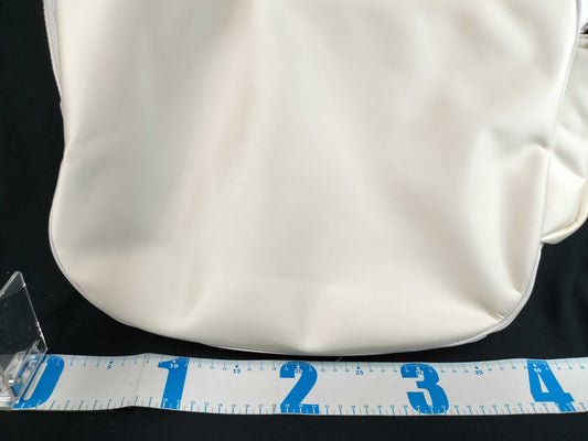 Christian Dior x sacai Saddle Soft Leather and Nylon White Shoulder Bag