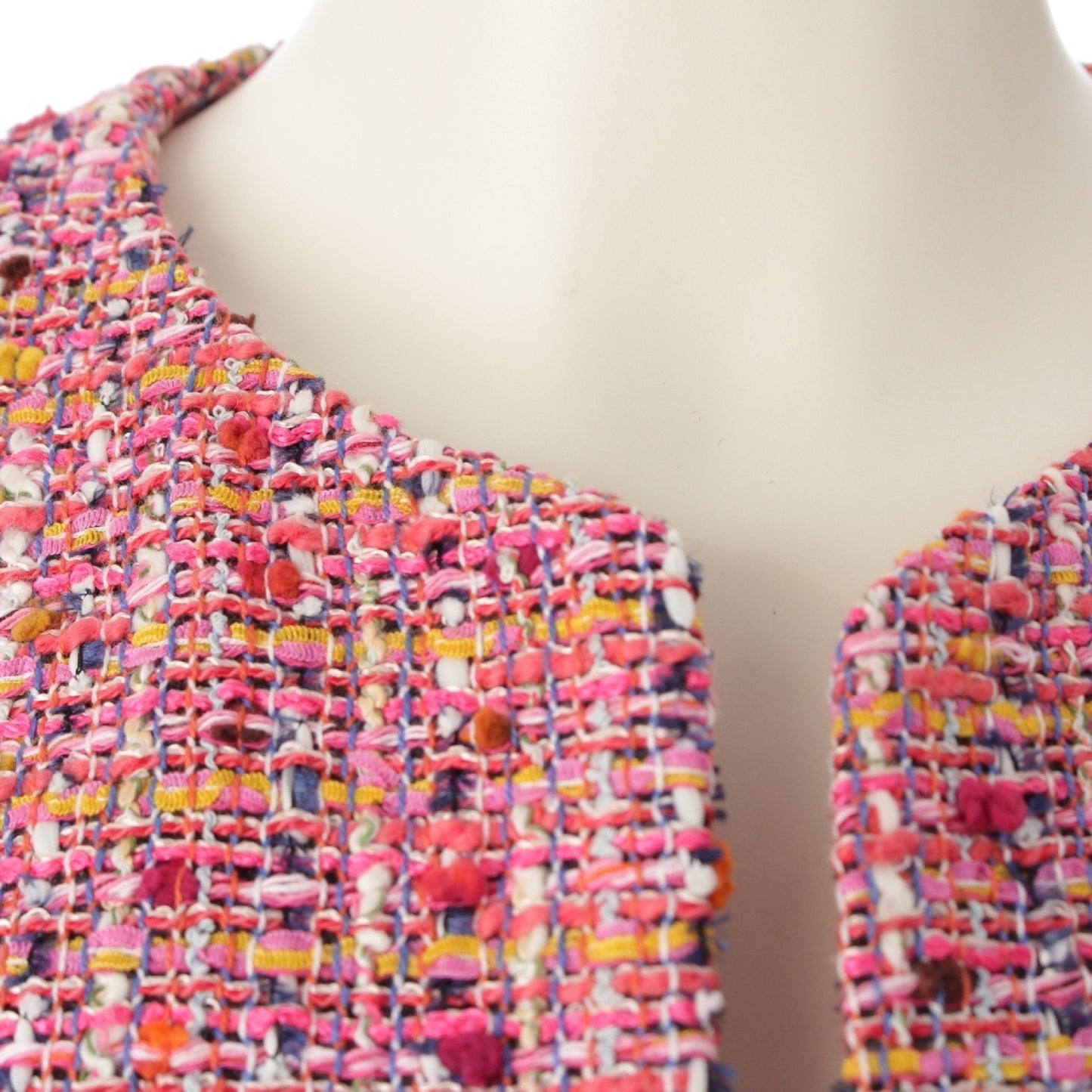 YOKO CHAN Tweed Jacket YCJ-119-046 Pink Yoko Chan Size 38 Jacket
