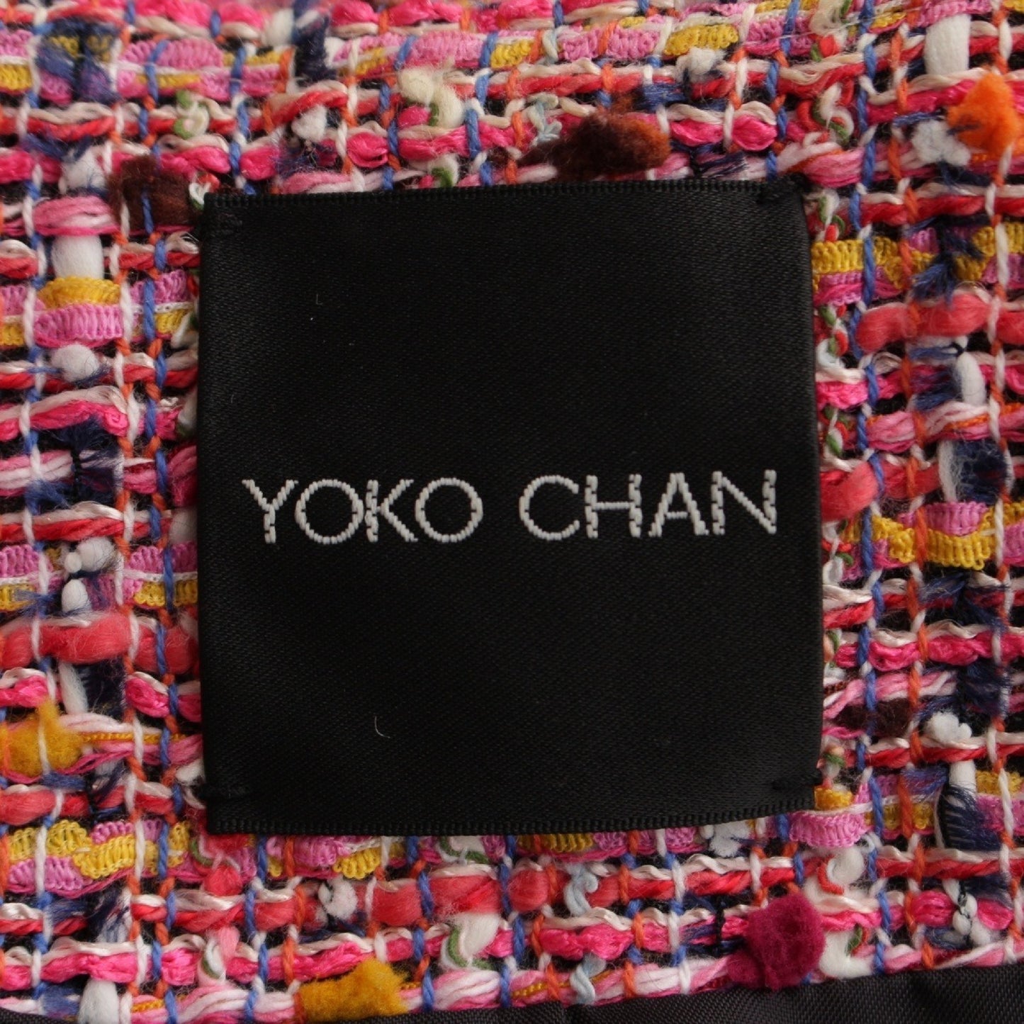 YOKO CHAN Tweed Jacket YCJ-119-046 Pink Yoko Chan Size 38 Jacket