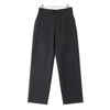 Yohji Yamamoto Wool Side Button Striped Slacks Pants YN-P08-102-1 Black Pants