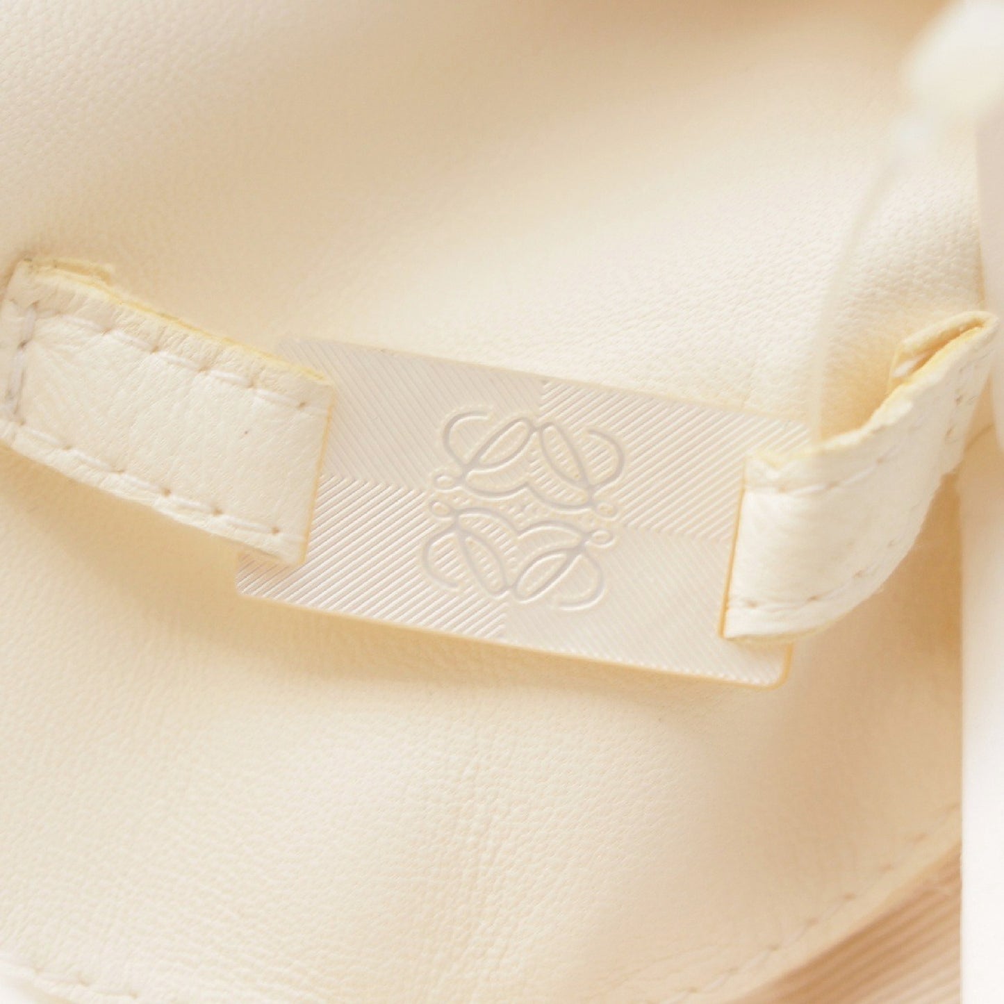 LOEWE Sheepskin Single-Breasted Leather Rider Jacket, White, Size 38