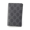 GUCCI Coated Fabric GG Emblem 821209 Black Card Case/Pass Case/Business Card Holder