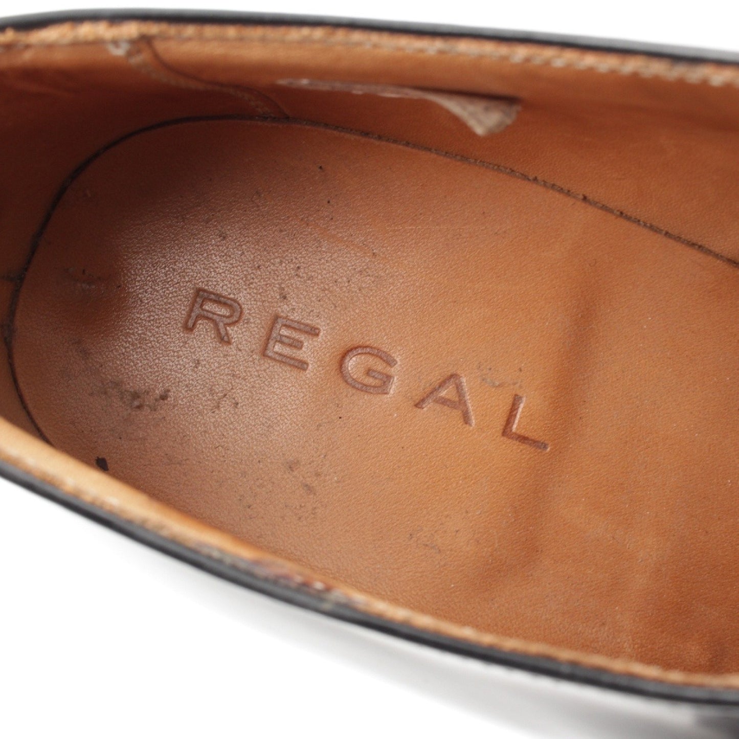 REGAL 813R Leather Single Monk Strap Dress Shoes, Black, with Shoe Tree, Size 24 1/2, Business Shoes
