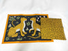 HERMES Leopard Print Lunch Mat with Box Other Accessories