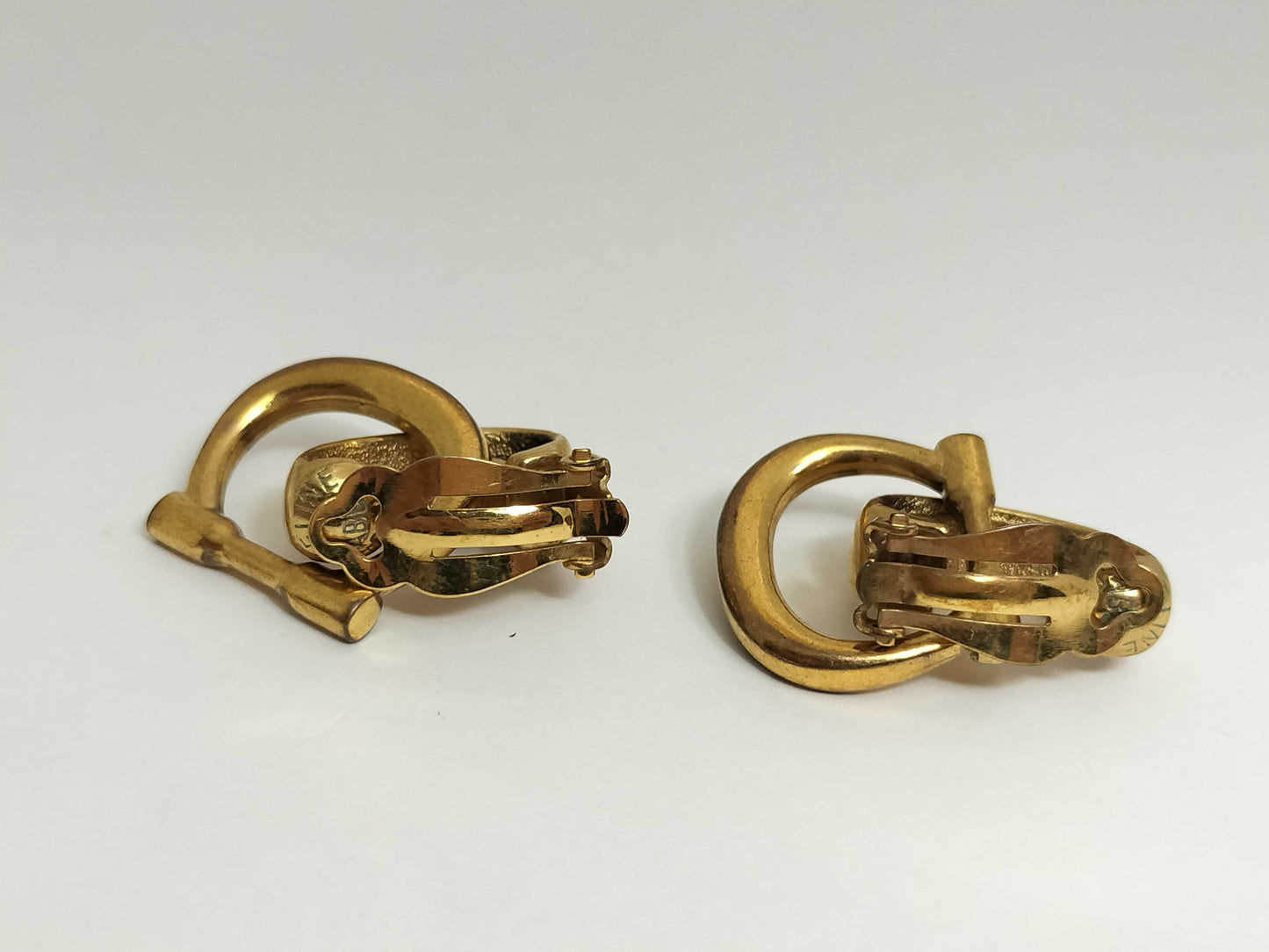 CELINE Earrings with Logo, Gold