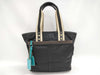 COACH Hamptons Weekend Nylon Tote Bag, Black