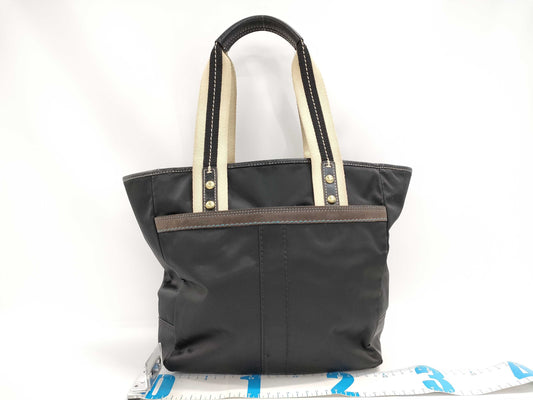 COACH Hamptons Weekend Nylon Tote Bag, Black