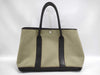 HERMES Garden Party PM Toile Offier Khaki Handbag