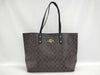COACH Signature Tote Dark Brown Tote Bag
