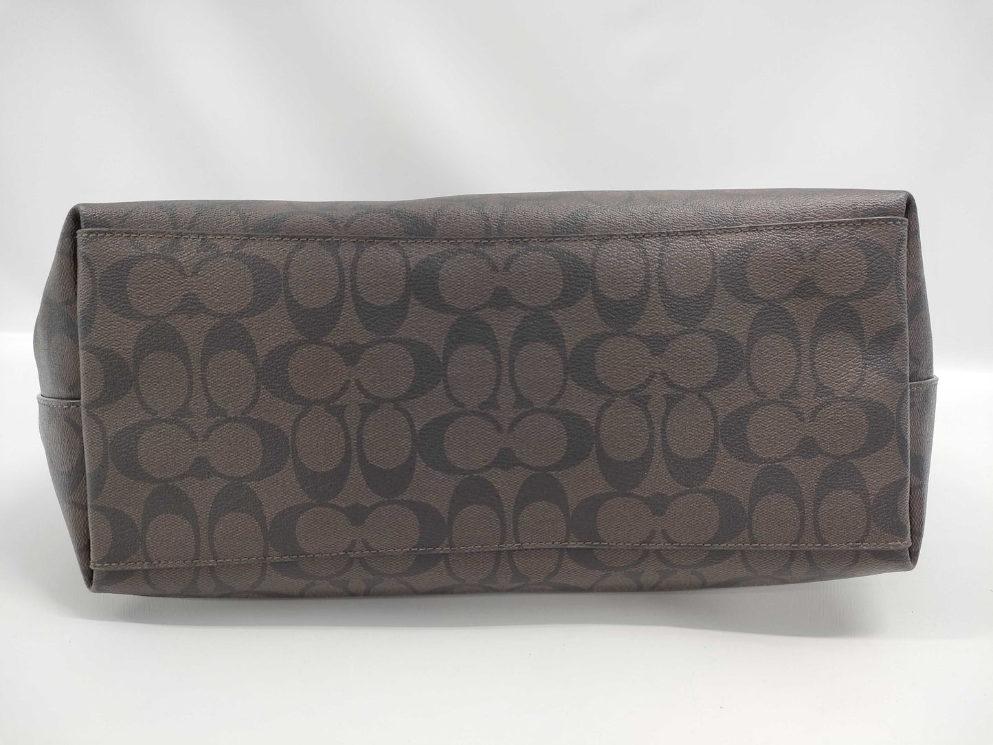 COACH Signature Tote Dark Brown Tote Bag