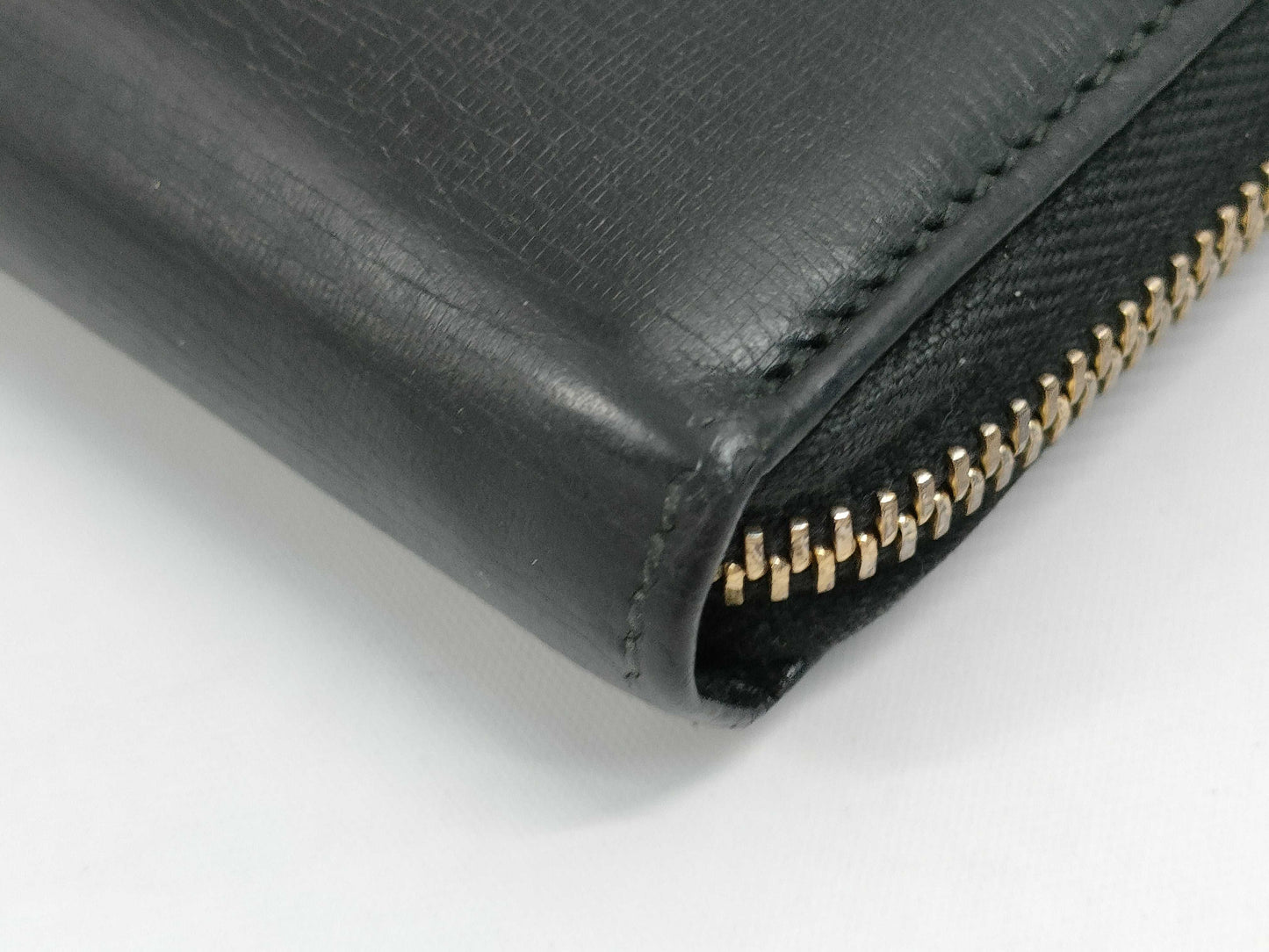 GUCCI Gucci Interlocking G Round Zip Wallet Black Wallet