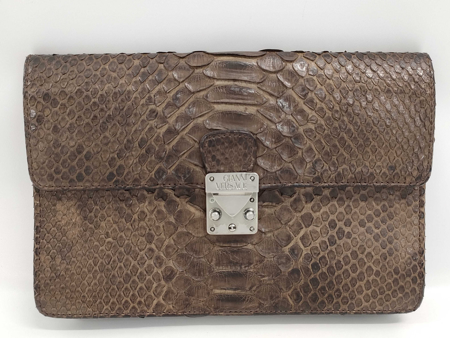 VERSACE GIANNI VERSACE Old Versace Python Clutch Bag Second Bag