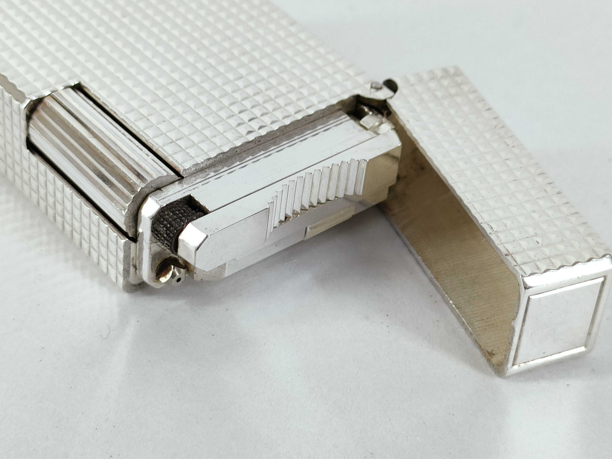 S.T.Dupont Lighter Line 1 Short Silver All-Over Print Other Accessories