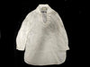 GUCCI GG Silver Hardware Linen Blouse with Ruffle Top