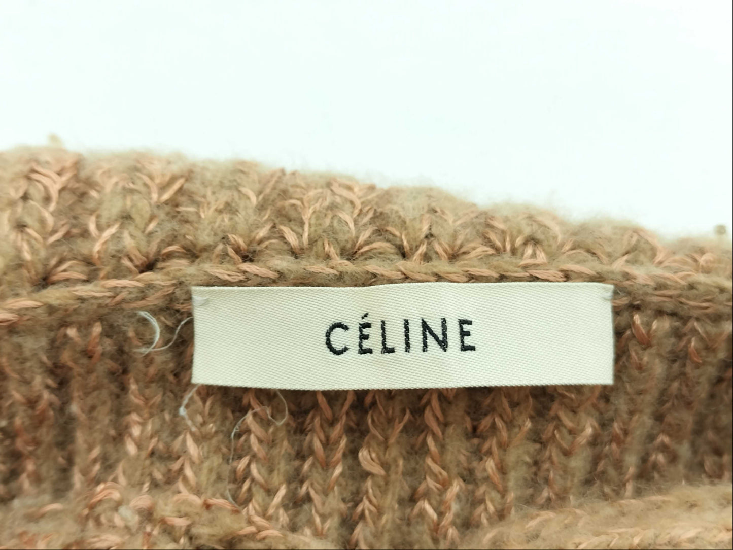 CELINE Phoebe Period ◎ CELINE Cashmere Knit Tunic with Gold Buttons