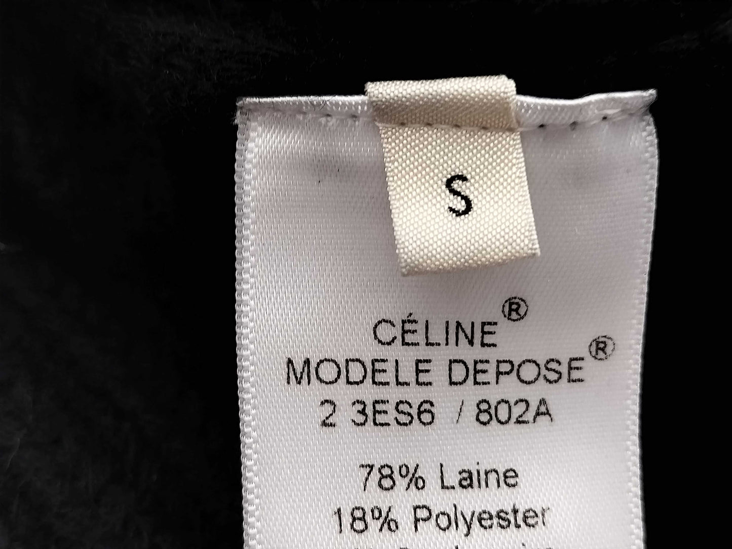 CELINE, Excellent Condition, Phoebe Period ◎ CELINE Loosely Knitted Tunic Vest, Cashmere, Turtleneck, Black, Vest, Sweater, Phoebe Philo, Ribbed Knit Vest