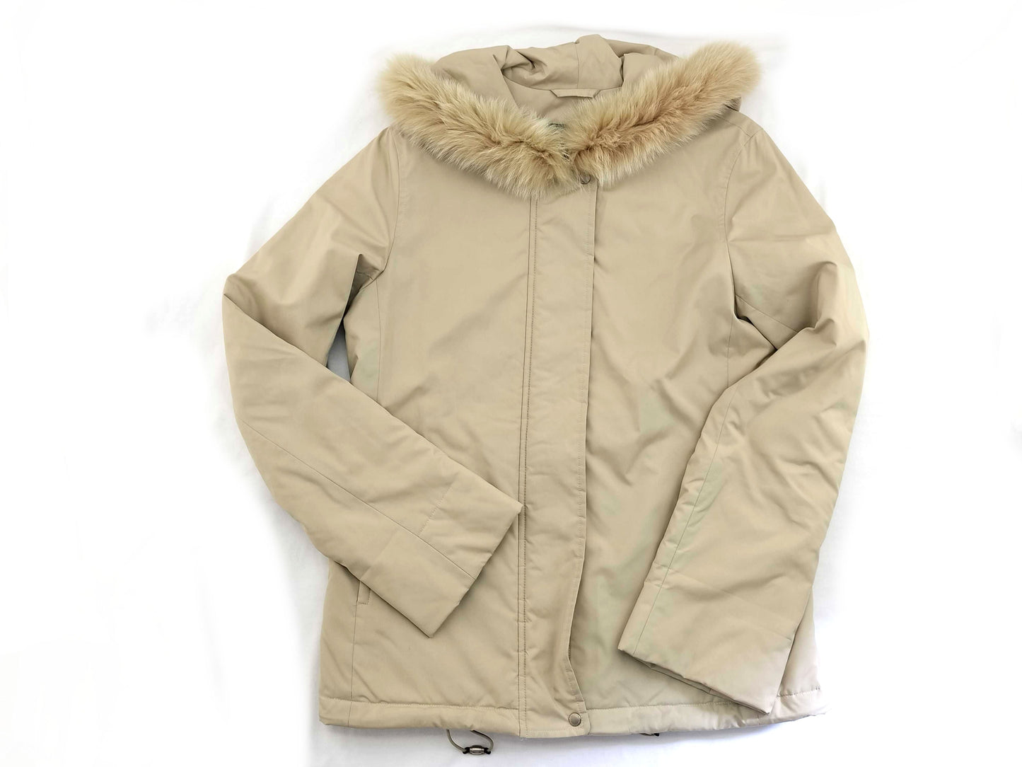 BURBERRY Fur Down Jacket Nova Check Coat