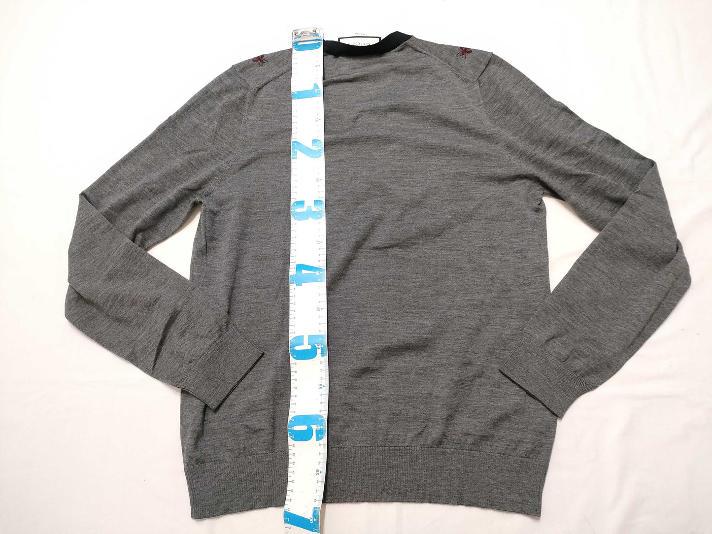 GUCCI Men's XL Gucci Bee Embroidered Knit Top for Men, Plus Size