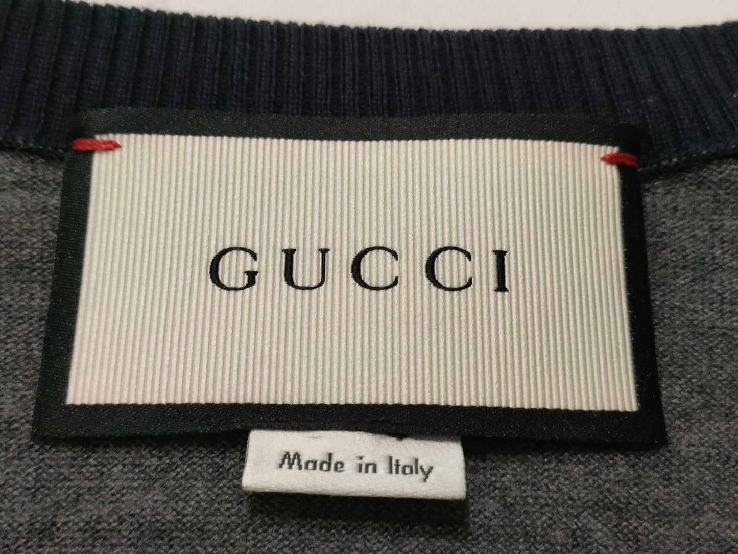 GUCCI Men's XL Gucci Bee Embroidered Knit Top for Men, Plus Size