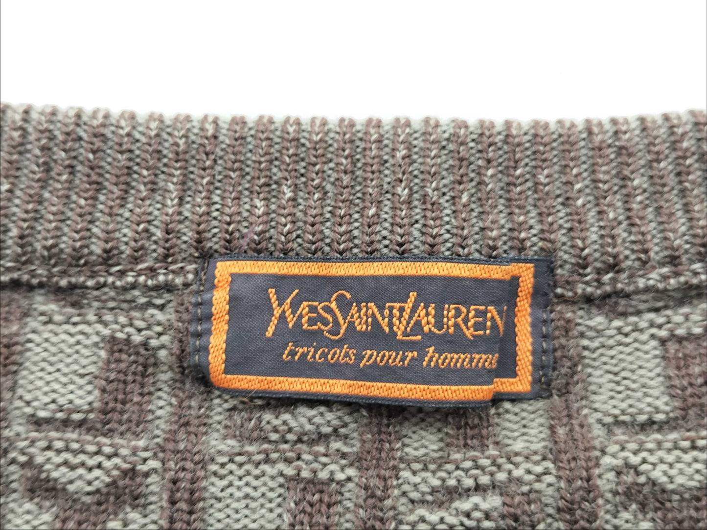 Yves Saint Laurent Yves Saint Laurent logo knit top
