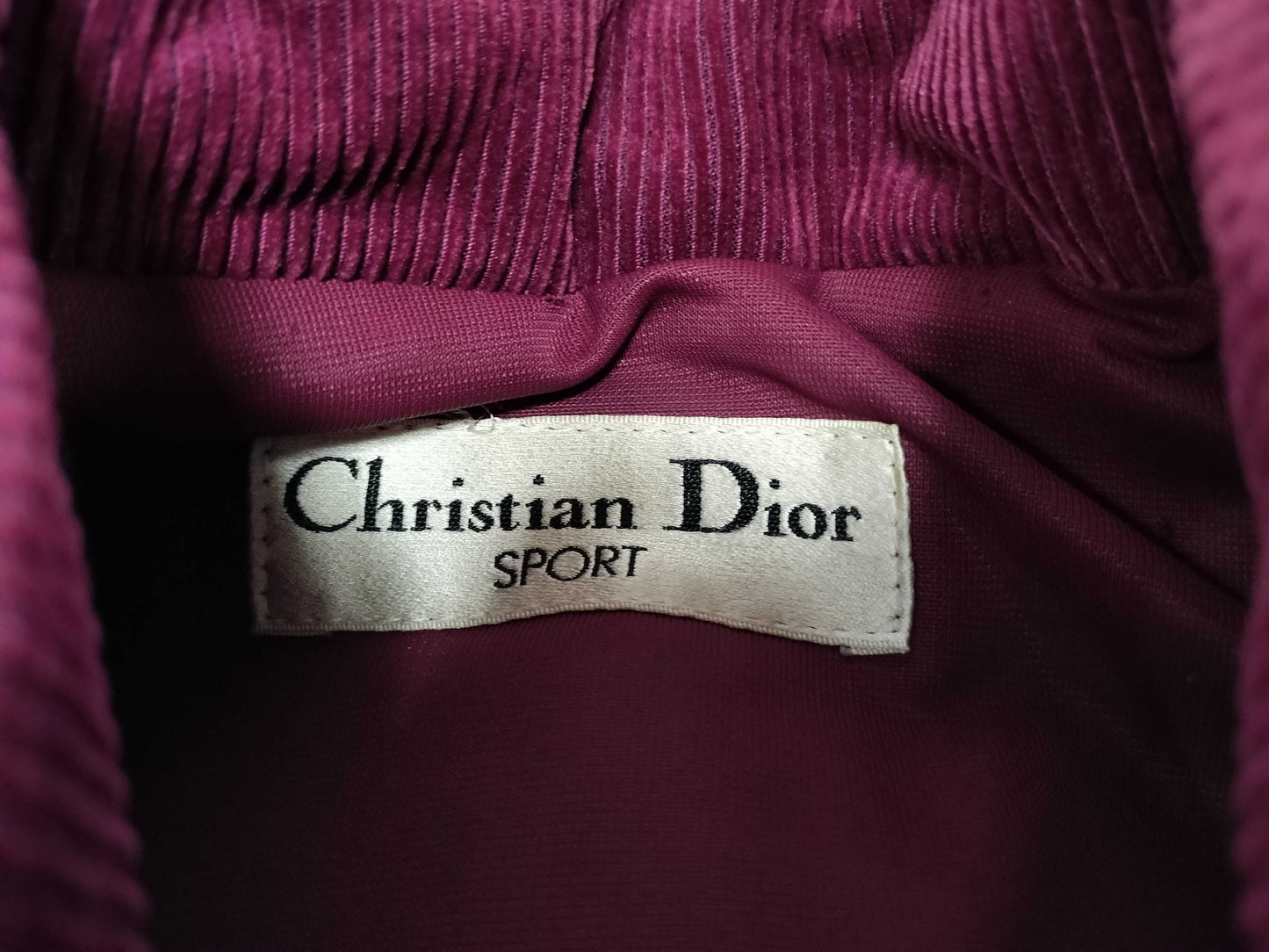 Dior Christian Dior CD logo embroidered corduroy jacket jacket