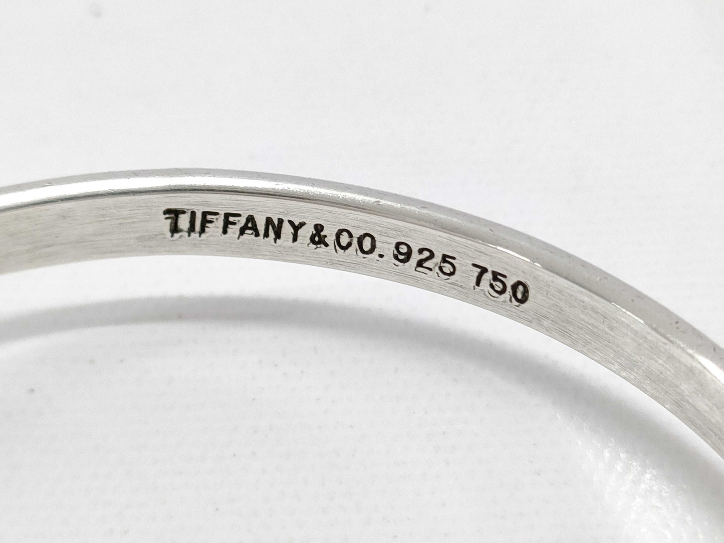 Tiffany & Co. TIFFANY Hook and Eye Bangle Bracelet, 925/750, 12.1g, Bracelet/Bangle