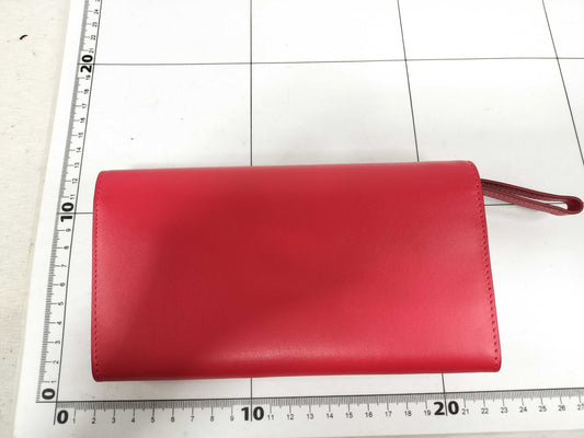 Christian Louboutin Macaron Continental Leather Wallet, Red