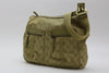 GUCCI GG Canvas Leather Shoulder Bag